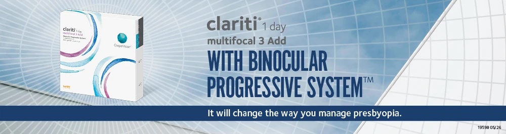 Clariti 1 Day Multifocal 3 Add – Binocular Progressive System